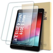 2-Pack Screen Protector Compatible with iPad Mini 5/4 2019/2015 Model, 5th/ ...