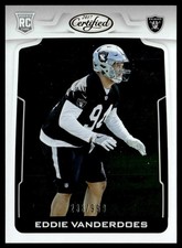 2017 Panini Certified Eddie Vanderdoes Rookie 233/999 Oakland Raiders #198