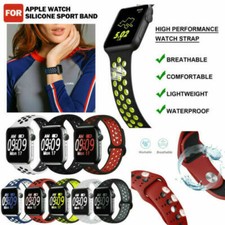New Sport Watch Band Silicone iWatch Strap For Apple Watch Series SE 6 5 4 3 2 1