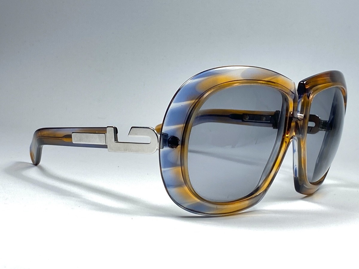Vintage 1970s Silhouette 555 Oversized Funky Light Grey Lens Sunglasses VINTAGE SILHOUETTE 559 OVERSIZED FUNKY LIGHT GREY LENS 70S  main image 2