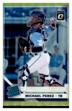 2019 Donruss Optic Lime Green #78 Michael Perez Tampa Bay Rays