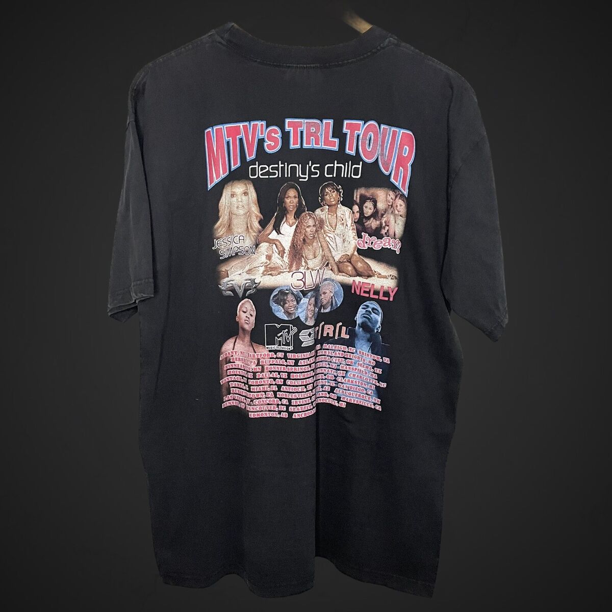 Vintage 2001 MTV TRL Tour Rap tee XL Nelly Eve Destinys Vintage 2001 MTV TRL Tour Rap tee XL Nelly Eve Destinys