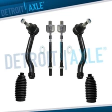 Front Inner & Outer Tie Rod End Links Set w/Boots for 2009 - 2014 Nissan Maxima