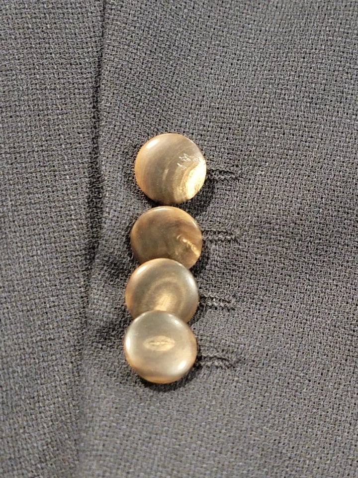 Abrigo deportivo de lana azul índigo oscuro blazer Hugo Boss vintage 44L para hombre Foto 4 de 4