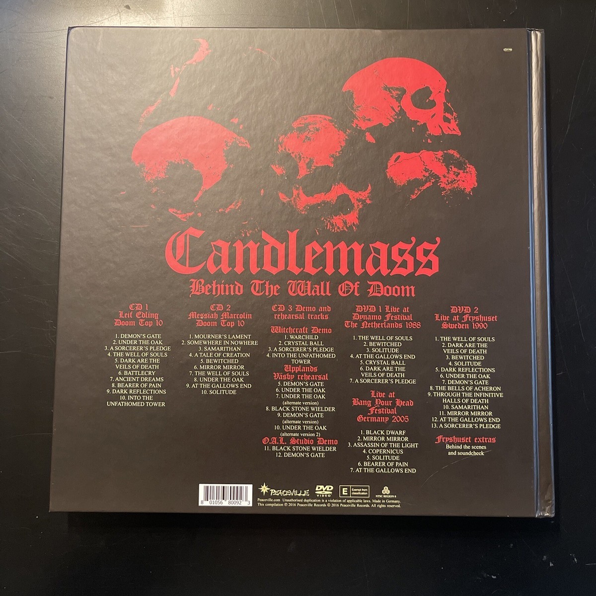 キャンドルマス　 BEHIND THE WALL OF DOOM Candlemass – Behind The Wall Of Doom – 3 x CD (Compilation