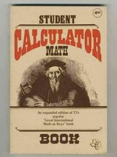 Student Calculator Math Texas Instruments Basic Mathematics Vintage Book 1984