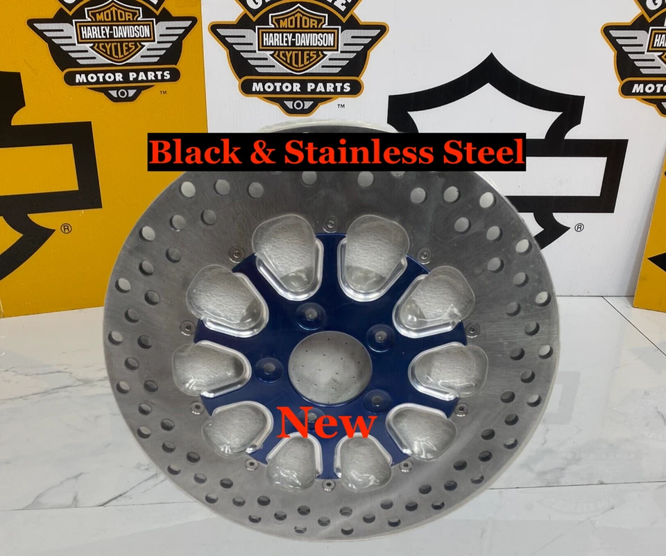 08-26 Harley Xtreme Machine negro 11,8” disco de rotor de freno delantero flotante Foto 2 de 4