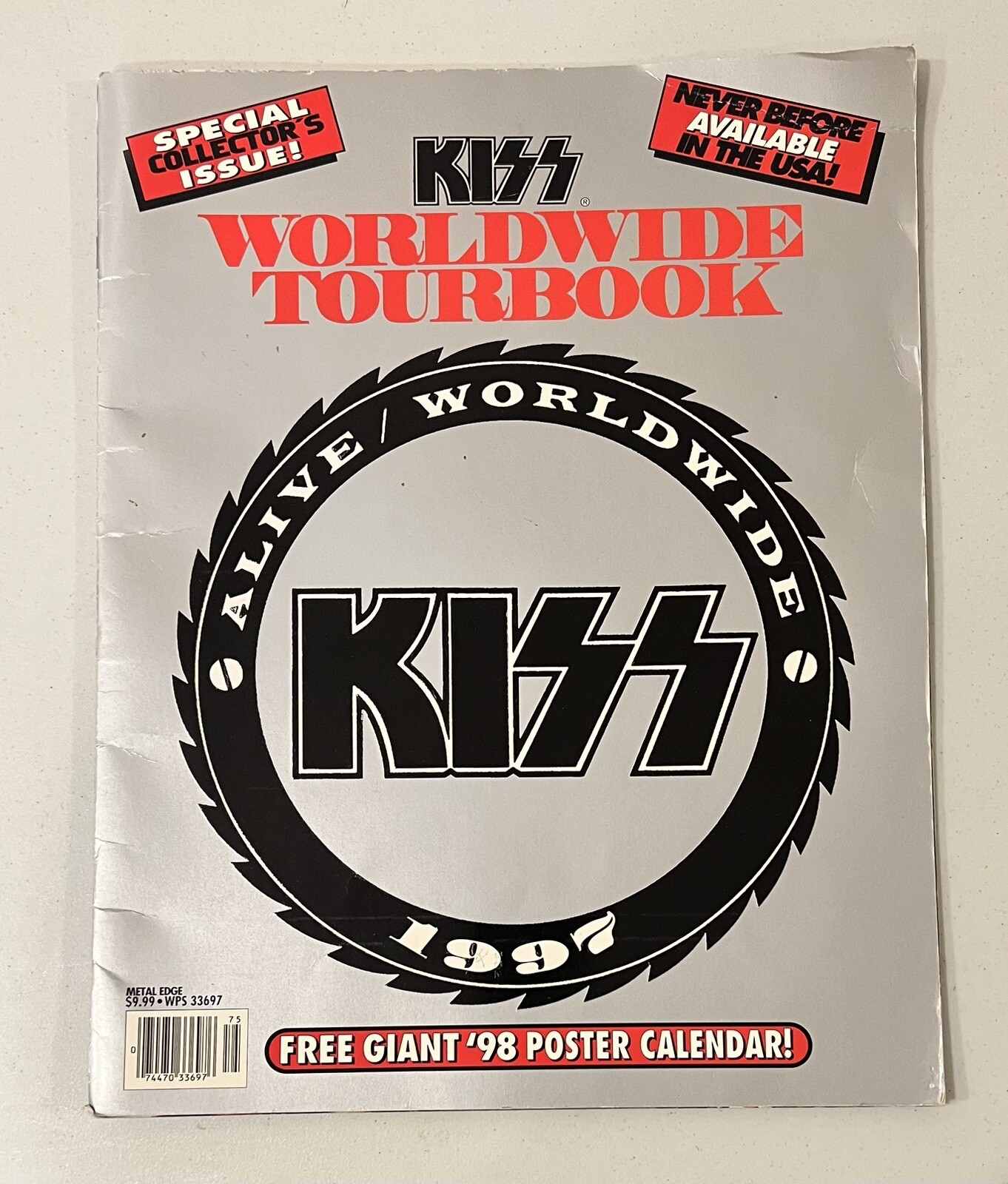 KISS 1997 ALIVE WORLDWIDE TOUR Program Book Special Collector's Issue