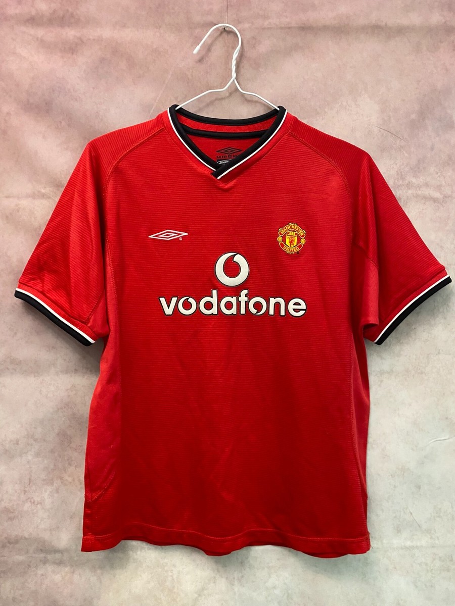 MANCHESTER UNITED 2000 2002 HOME FOOTBALL SHIRT SOCCER JERSEY