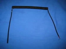  Coil Cords, Spiral Curly 24" Long PUR Polyurethane Jacket 22AWG  2 Conductor