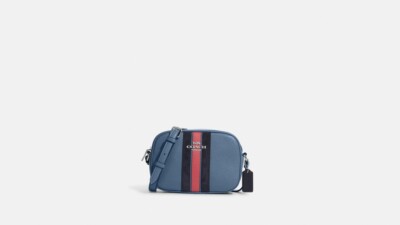 NWT COACH Mini Jamie Camera Bag With Varsity Stripe (CB868) MSRP 298