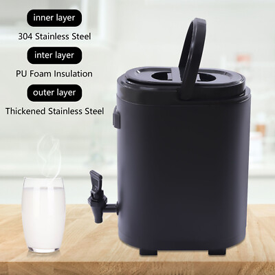 Insulated Beverage Dispenser 10L Kitchen Drink Dispenser Storage Hot&Cold New