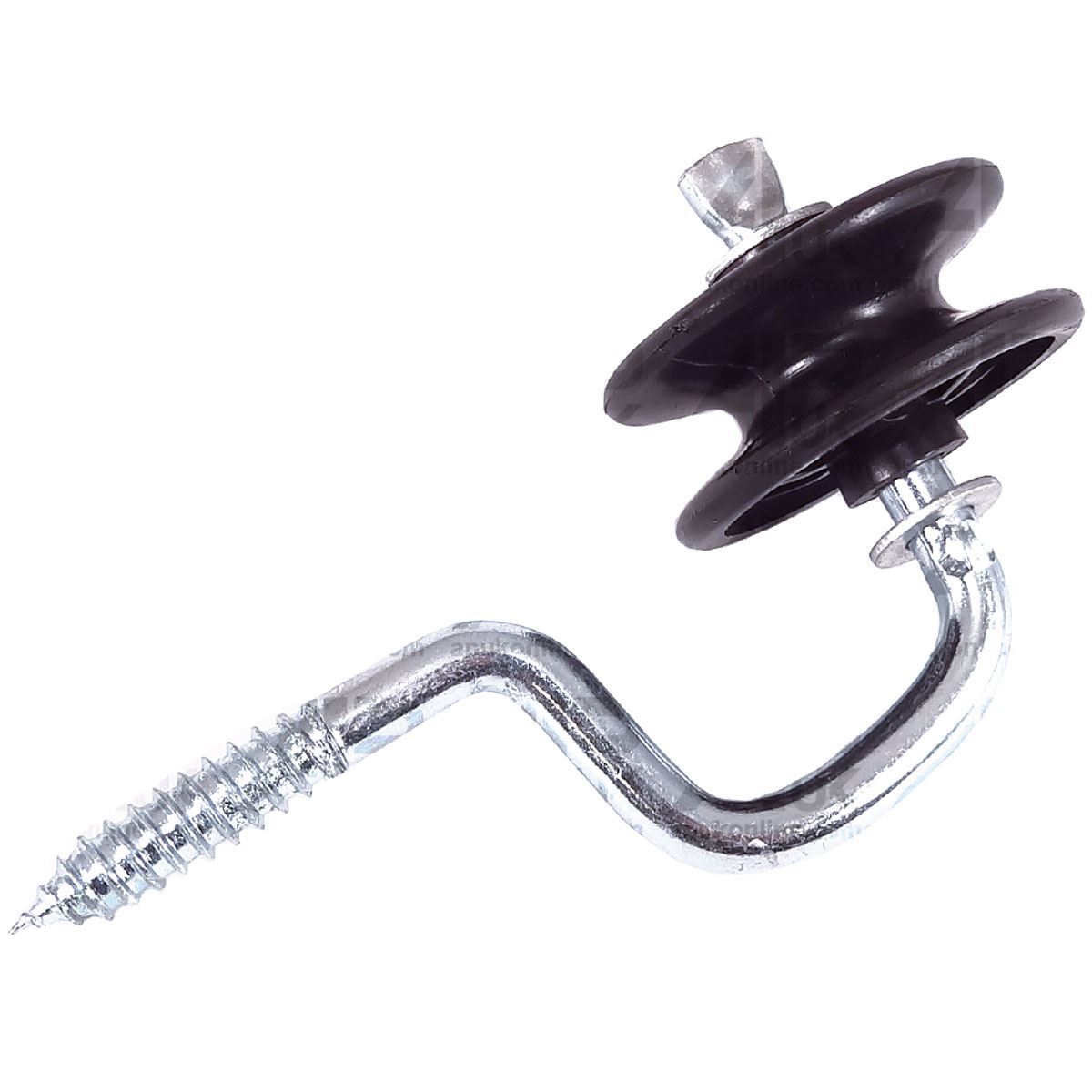 50 x Electric Fence Roller corner Insulators Screw Poly wire Rope