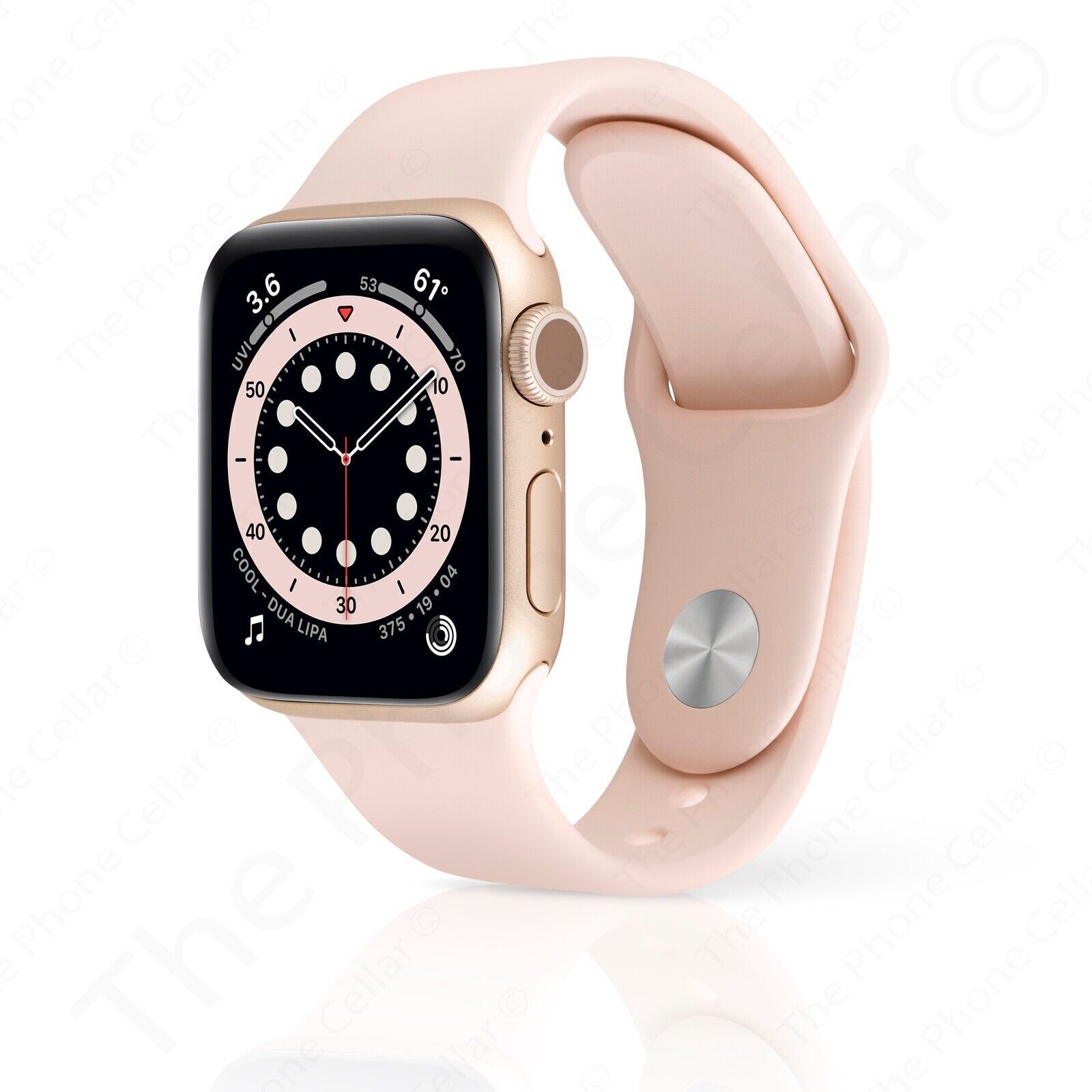 Apple Watch Series 6 40mm Gold Aluminum Case with Pink Sand Sport