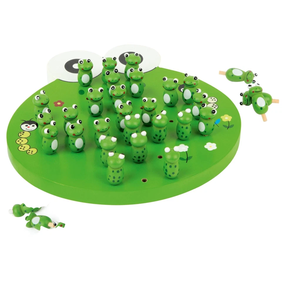 small foot Solitär Frosch, Holz, ab 5 Jahre, Geschicklichkeitsspiel - Bild 2 von 4