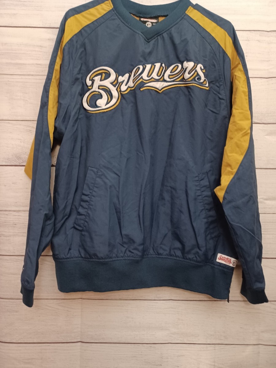 Brewers Baseball Milwaukee Brewers Mlb Pullover Windbreaker