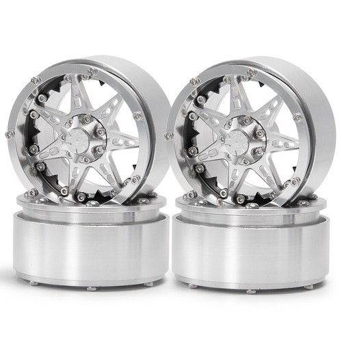 1/4pcs 2.2" Aluminium Beadlock Wheels for 1/10 RC Crawler Wraith TRX-4 D90 SCX10 - Afbeelding 11 van 16