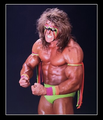 WWE THE ULTIMATE WARRIOR 8X10 GLOSSY WRESTLING PHOTO CLOSE UP STUDIO SHOT BICEPS