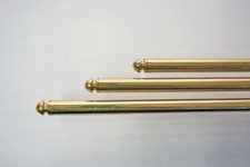 100cm -11mm Messing Läuferstangen Teppichstangen Treppenläuferstangen Eisenkern