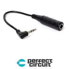 Morningstar Male 3.5mm to Female 1/4" TRS ADAPTER - NEW - PERFECT CIRCUIT