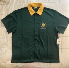 Aime Leon Dore ALD New Balance SONNY NY Warm Up Top Shirt Green / Gold Size XL