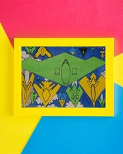 Pop art. Aircraft.Comics.Ukraine