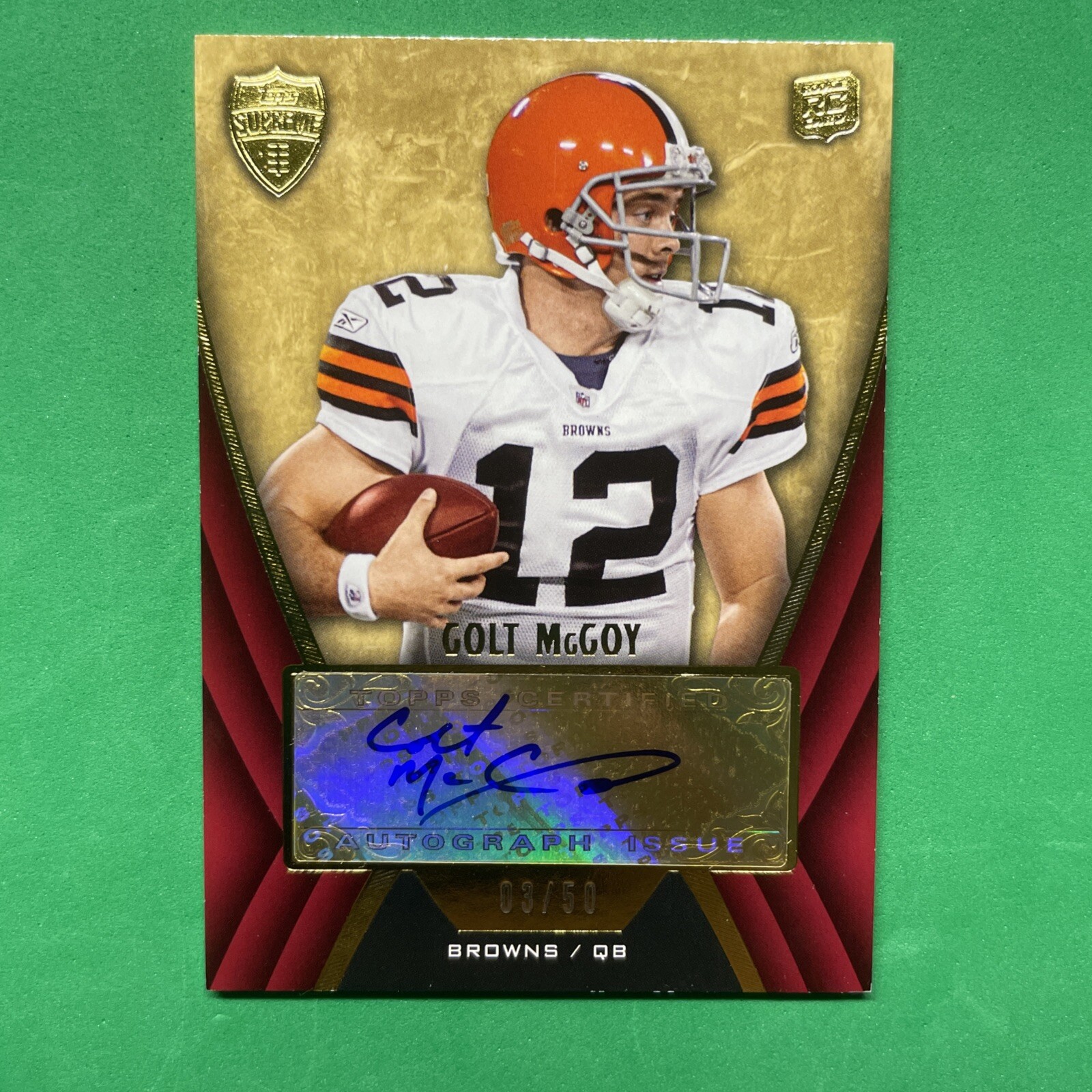 Colt McCoy Topps Red Zone Rookie Autographs #CM Base