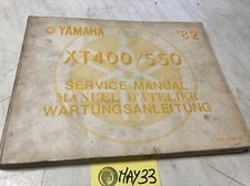 Yamaha XT400 XT550 1982 XT 400 550 manuel revue technique moto service atelier
