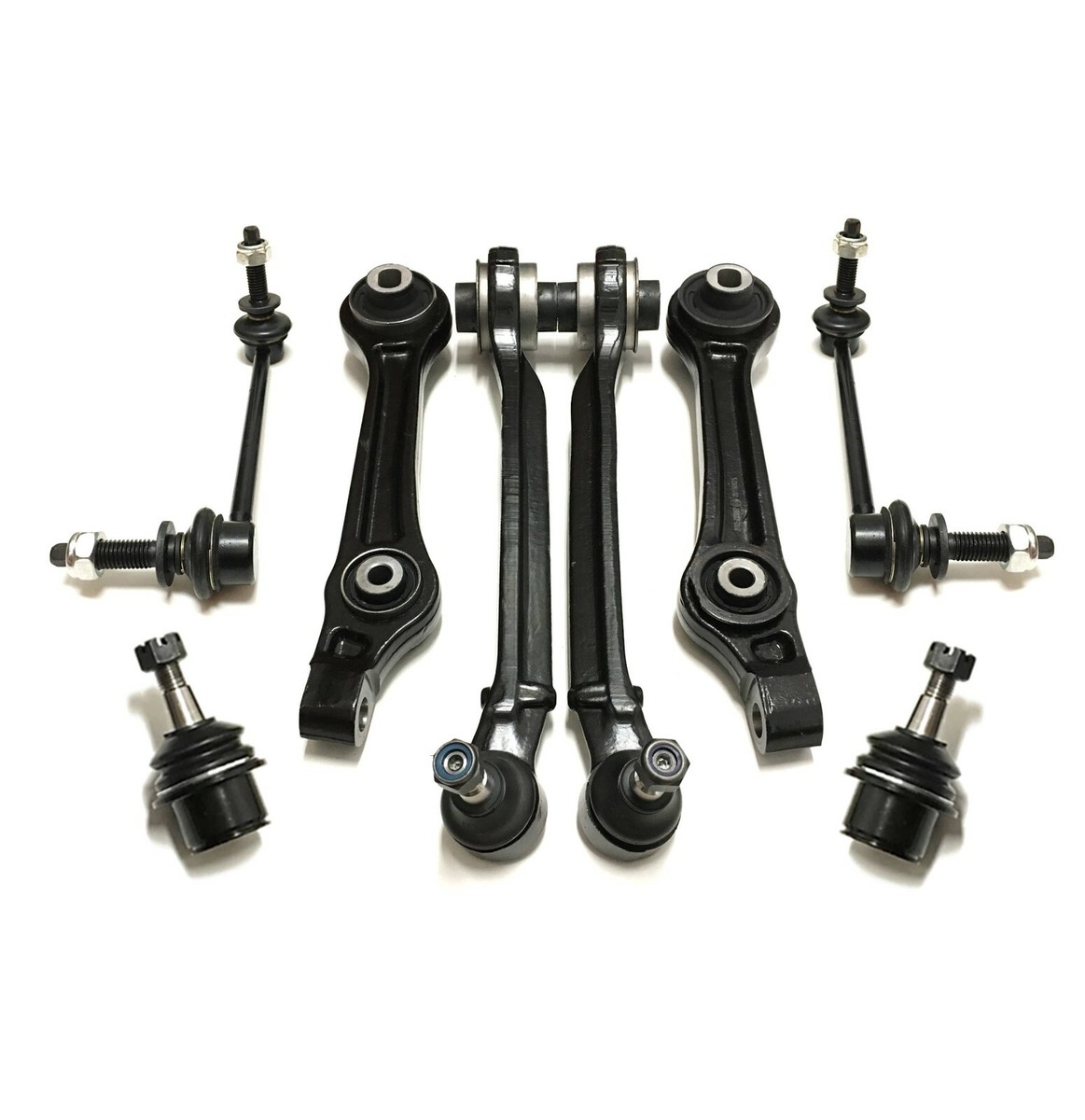 14 Pc Front Control Arms Tie Rods for 2011-2014 Dodge Charger Challenger 300 RWD
