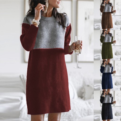 patchwork jumper dress