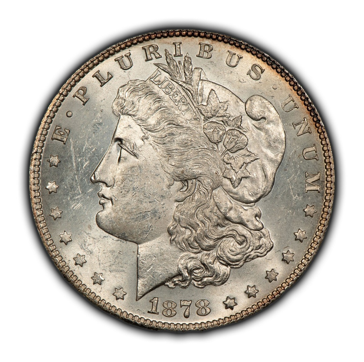 1878 7TF $1 Morgan Silver Dollar - VAM 83 - Looks Semi Proof-Like