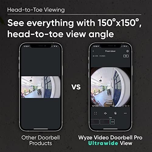 WYZE Wireless Video Doorbell Pro (Gong enthalten), 1440 HD Video, 1:1 Aspekt - Bild 6 von 6