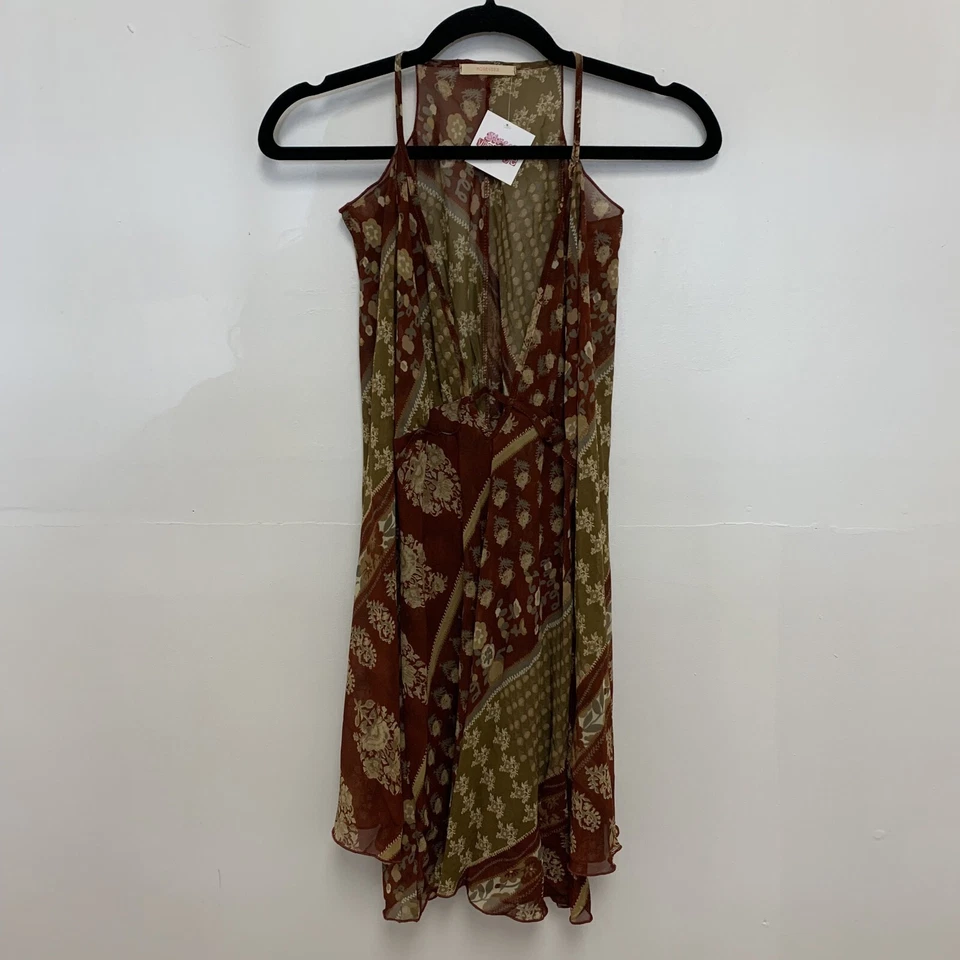 Vestido túnica paisley vintage Y2K Forever 21 gola alta mangas tamanho M - Imagem 2 de 4