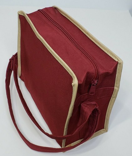 Aladdin Dual Pint Wide Mouth Thermos Inner Safety Shield Canvas Bag Made In USA - Picture 10 of 12
