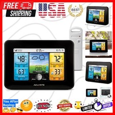 Compact Color Display Weather Station: Accurate Thermometer  Humidity Tracker