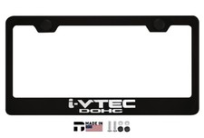 I-vtec Dohc License Plate Frame Black Metal Street Racing Performance Usa I-vtec Dohc License Plate Frame Black Metal Street Racing Performance Usa