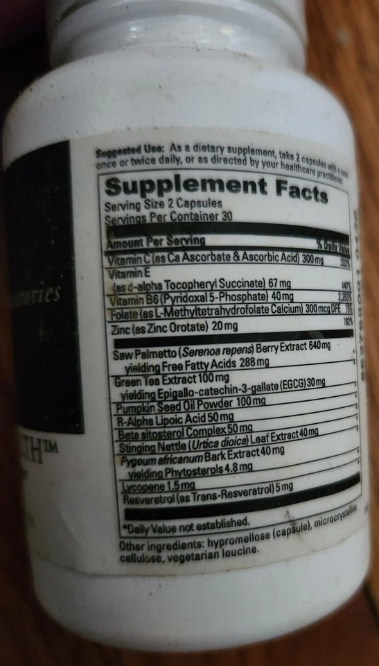 DAVINCI Labs - Salud de la próstata, 60 cápsulas caducidad: 2026 Foto 4 de 4