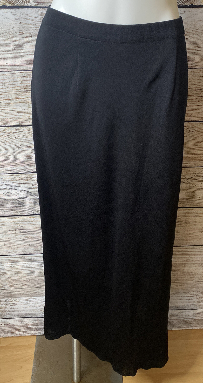 ESCAPE  Howard Wolf Solid Black Stretch Knit Maxi… - image 8