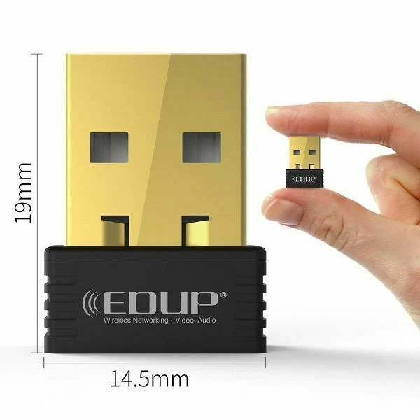 EDUP NANO ADAPTER MINI USB WIRELESS WIFI EDUP EP-N8531 150MBPS - Immagine 3 di 3