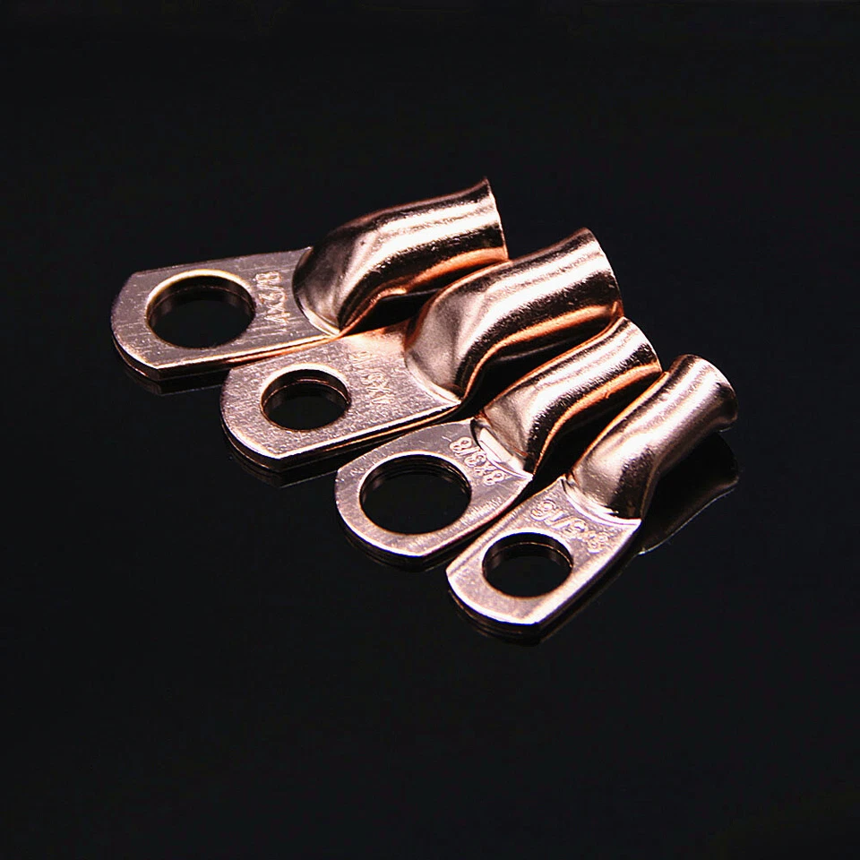 30Pcs 3/8" 5/16" Wire Ring Terminal Copper 8 AWG & 4 Gauge Connectors Terminals - Image 4 of 4