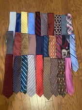 Lot 29 Pcs Men’s Necktie Wear , Quilt, Craft