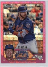 2023 Topps Chrome Logofractor Edition Pink Refractor /199 Pete Alonso #75 g5e