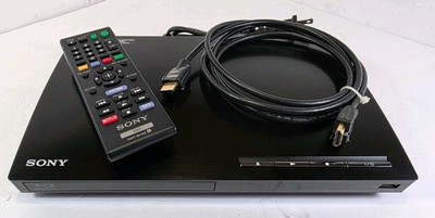 Sony BDP-BX18 Blu-ray Disc/DVD Player WiFi Streaming w/ Remote HDMI Cable-