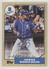 2017 Topps Update 1987 Rookies and Trades Jorge Bonifacio #87A-JBN Auto a2e