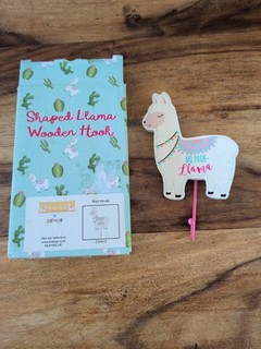 Wooden Llama Shaped Wall Hook