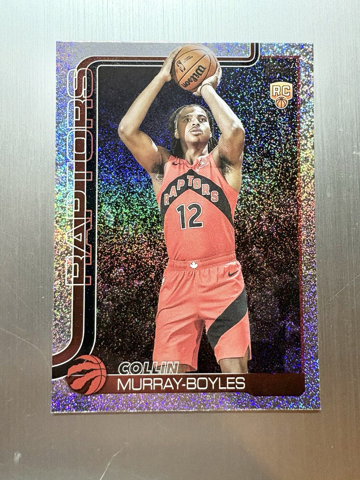 Collin Murray-Boyles 2025-26 Topps Flagship Sandglitter Rookie #209 Raptors Rc