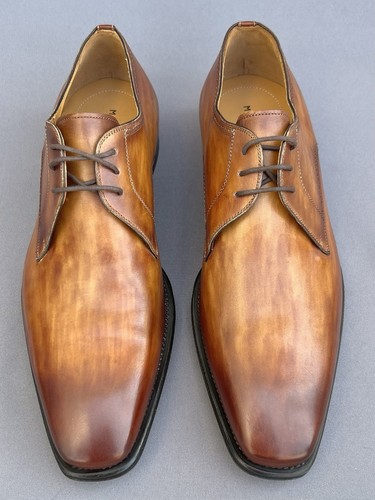 MAGNANNI Men’s Leather Brown Shoes 11 US Size NEW - 第 5/11 張圖片