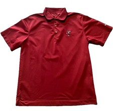 WALT DISNEY WORLD MICKEY MOUSE Nike Golf Mens Polo Shirt Maroon Size Medium VTG