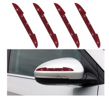 Bling Car Accessories: 4PCS Scratch Protective Stickers - Rhinestone Edge Guards
