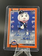 2026 Topps Celebration Mr. Met Mascot Autograph #25/25 New York Mets BOOKEND